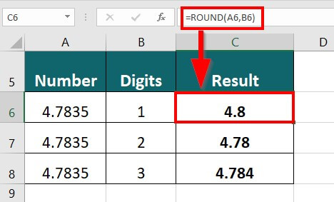 advanced excel formulas-ROUND Function Example 2