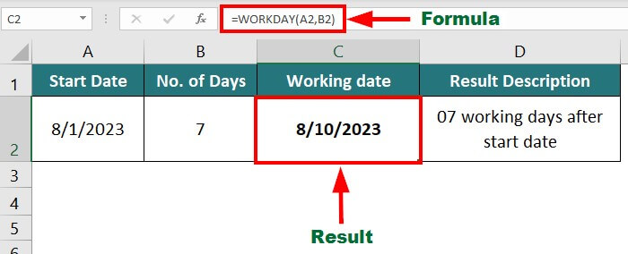 WORKDAY-NETWORKDAYS Example