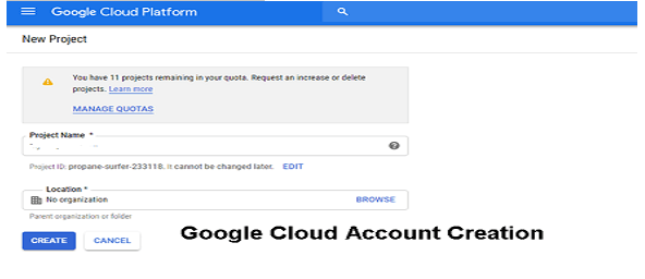 Google cloud Account Creation