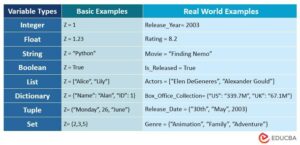Python Variables & Types | Explained with Codes & Output