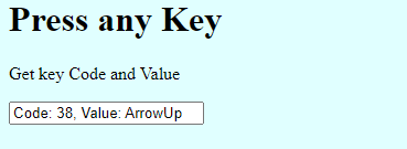 keydown 1- JavaScript Event Listener