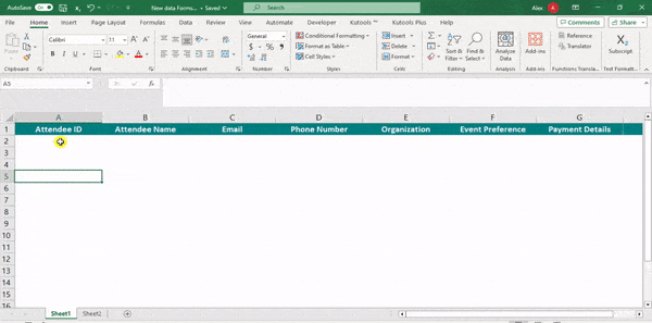 Excel Forms-How to Add 2