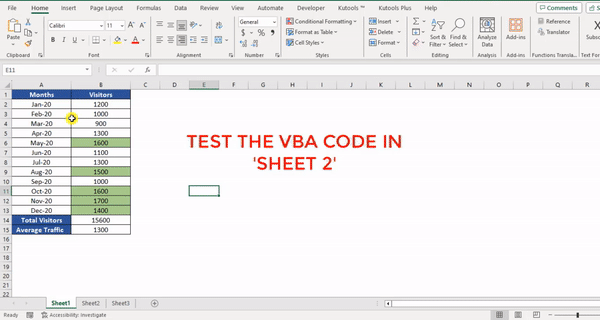 Programming in Excel-Run the Macro 2