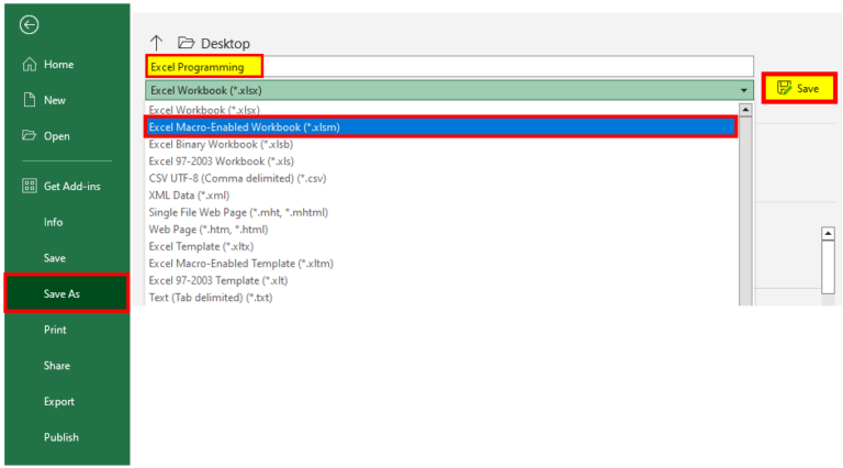Programming in Excel Using VBA Macros (Stepwise Tutorial + Example)