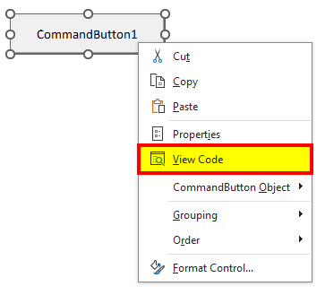 Assign a Macro to the Command Button