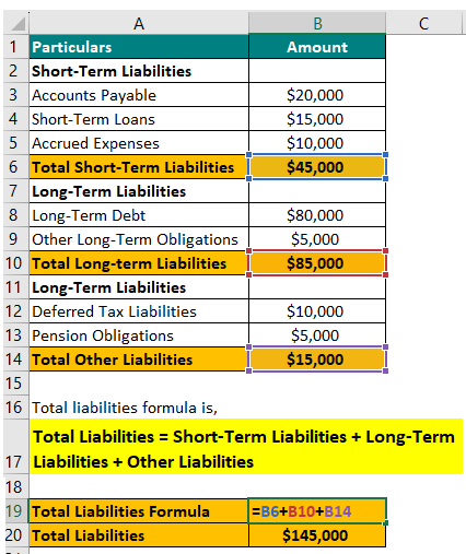 Total Liabilities-Example 1.2