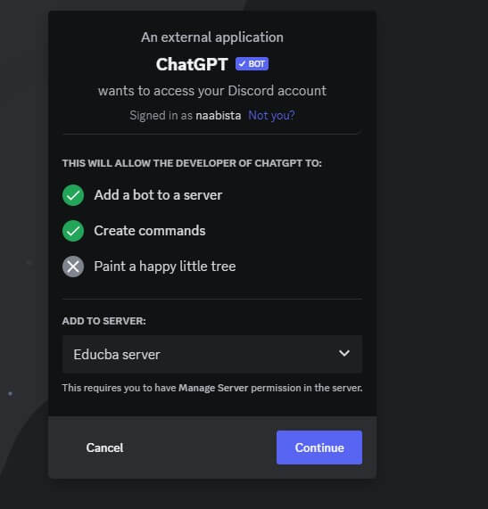 Create a ChatGPT Discord Bot. Using the ChatGPT API to power