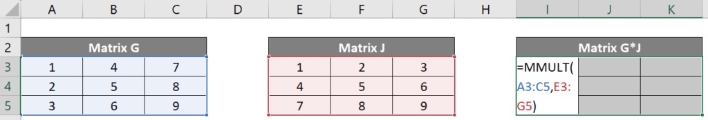 Matrix in Excel | Methods to Create Data Matrix in Excel