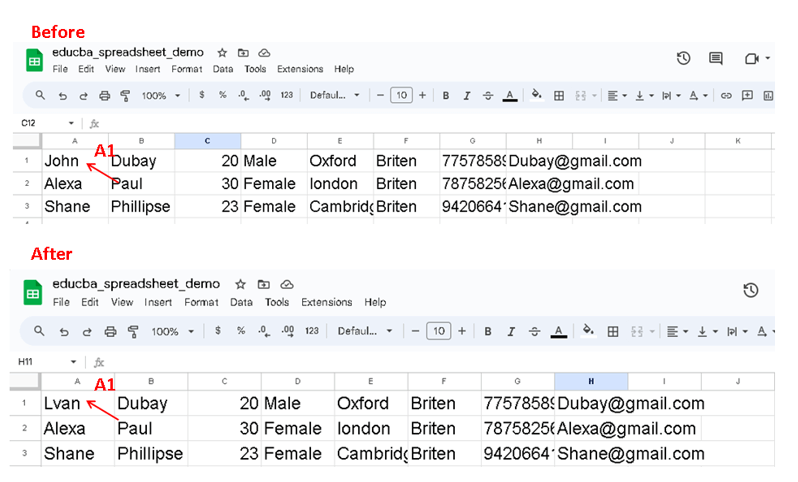 Changed values in Google sheet Python