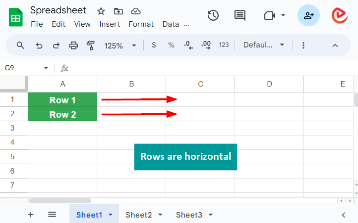 What is Google Sheets-Row