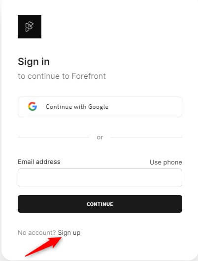 visiting forefront.ai official website