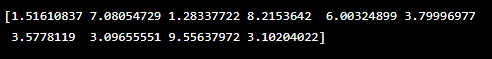 Using numpy library