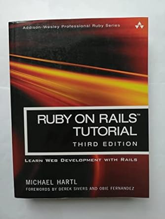 Ruby on Rails Tutorial (3rd Edition) books
