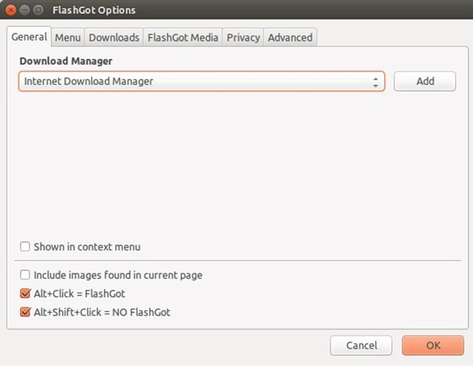 Download Manager page - Intercept