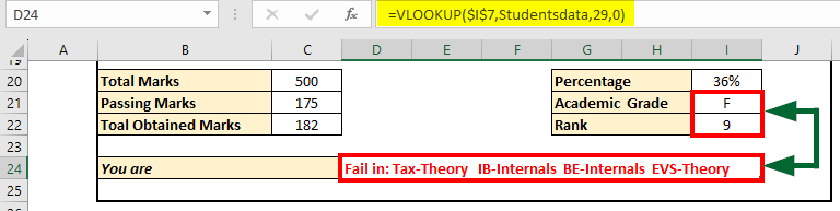 How to Create Excel Marksheet Format step 8