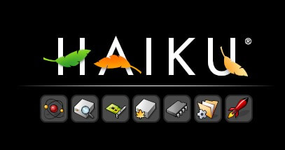 haiku OS is loading and starting
