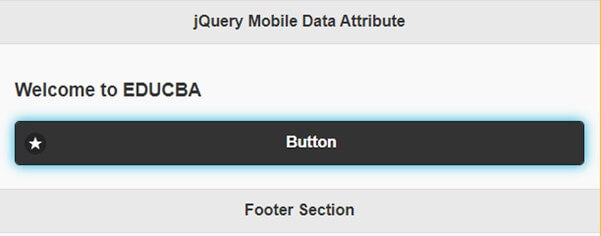 jQuery Mobile Data Attributes output