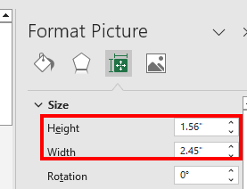 Insert Image in Excel-Lock and resize Step 3