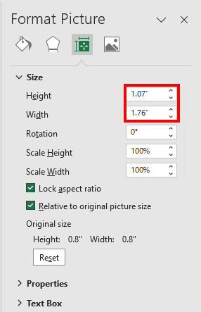 Insert Image in Excel: Method 2-Place over Cells 1.3