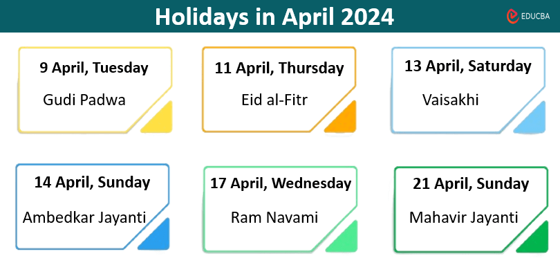 Holidays in April 2024