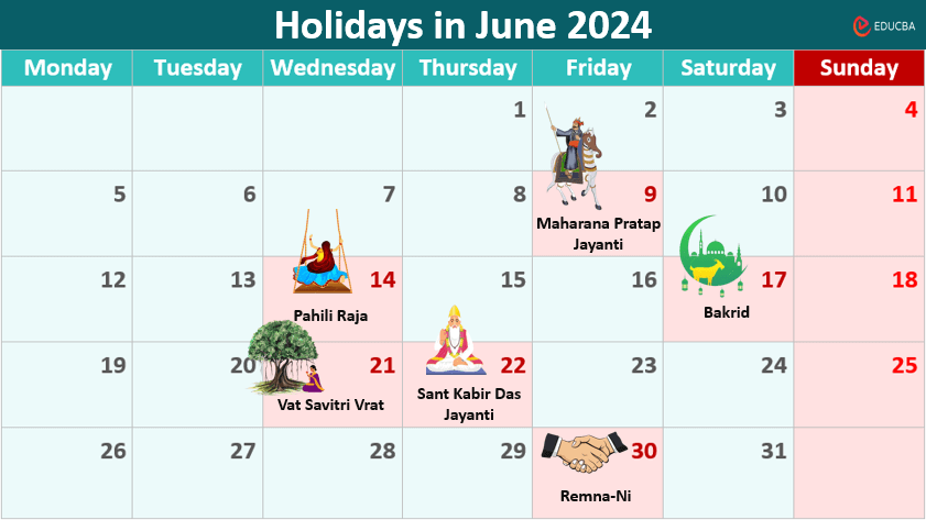 Holidays in June 2024