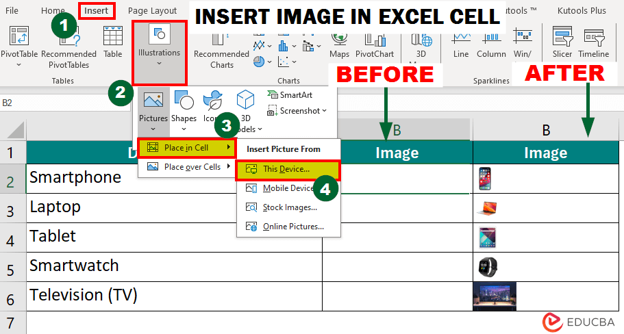 Insert Image in Excel
