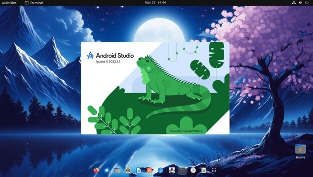 Android Studio opens in Ubuntu
