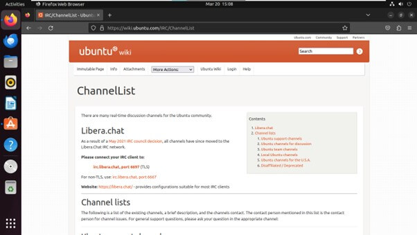 IRC channels - Ubuntu
