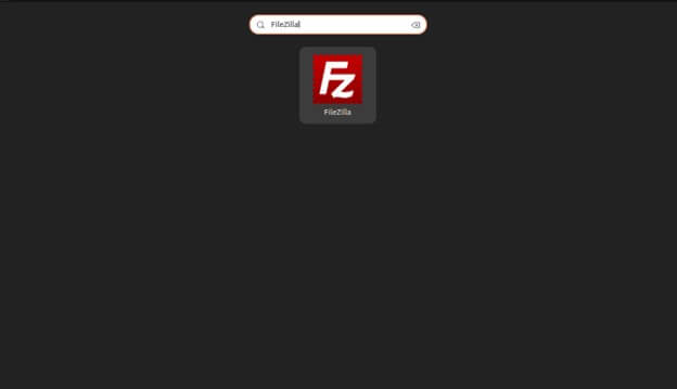 FileZilla icon shows up - search results