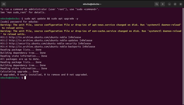 Installation-Run command Ubuntu 24.04 Install