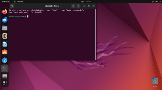 Open Terminal Window -Install Python on Ubuntu
