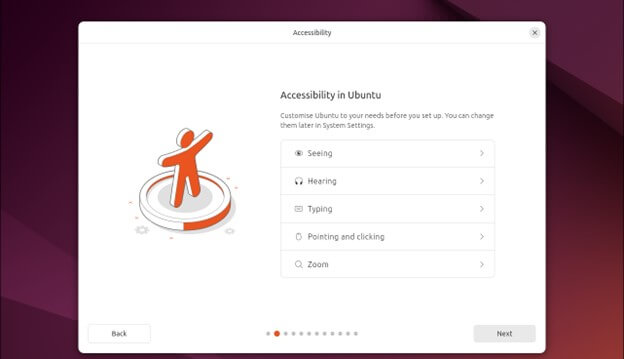 Ubuntu 24.04 -newly introduced accessibility options