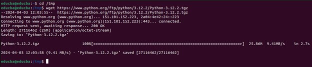 directory and download the Python source code
