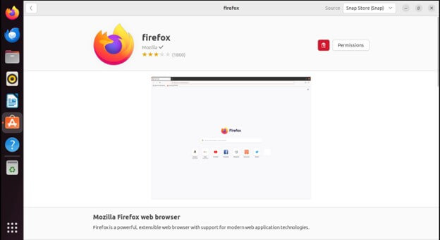 Install Firefox on Ubuntu - installed