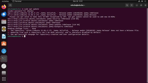 installing MySQL- Ubuntu system 