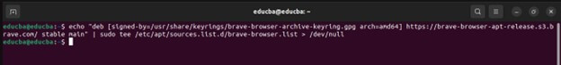 Add Brave Browser Repository-echo deb