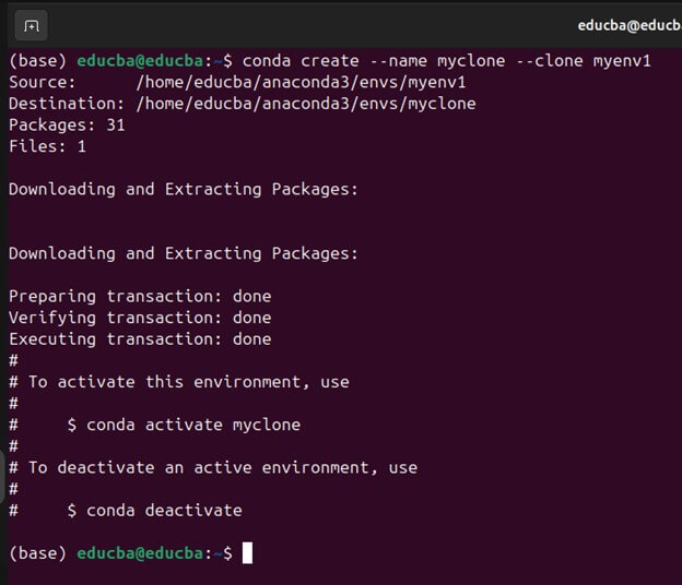 Clone Environments -Install Anaconda Ubuntu