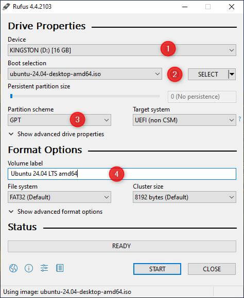 Create bootable USB drive -Windows 11 and Ubuntu Dual Boot