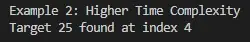 Higher Time Complexity