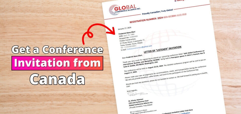 How Do I Get a Canadian Conference Invitation Letter