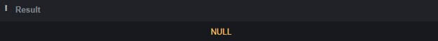 NULL values