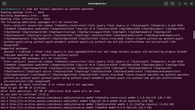 Ubuntu Video Editors-openshot qt python3