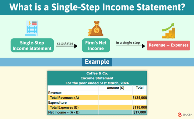 Single-Step Income Statement: Format & Example | Vs. Multi-Step