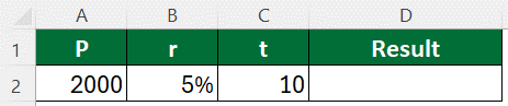 Add data in Excel