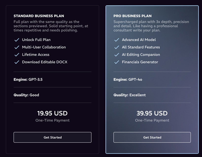 Plannit AI Pricing