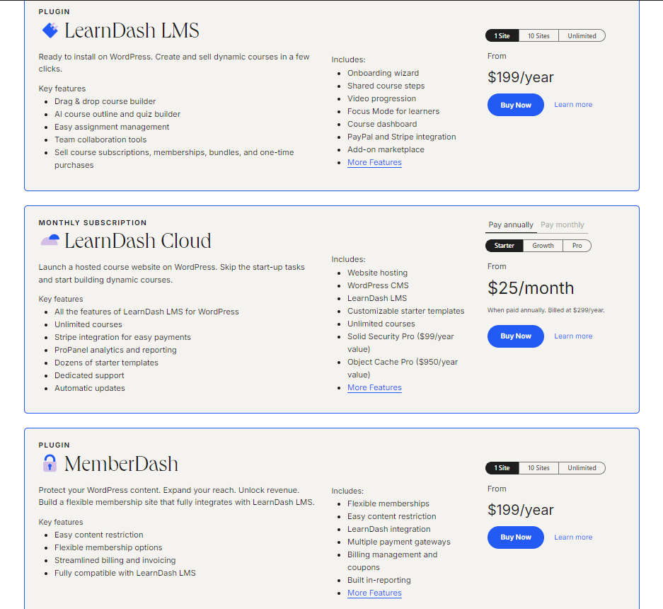 LearnDash Pricing