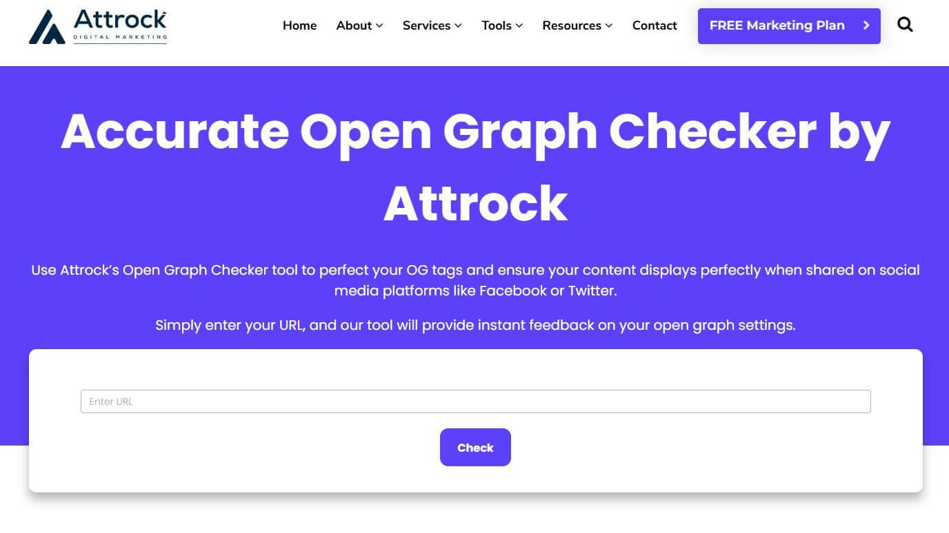 Attrock Open Graph Checker