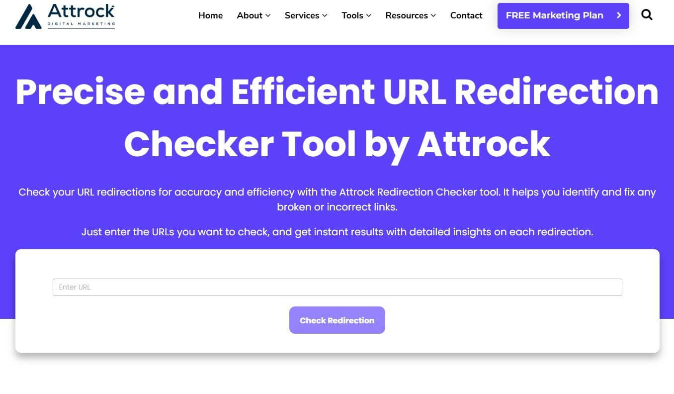 Attrock Redirection Checker