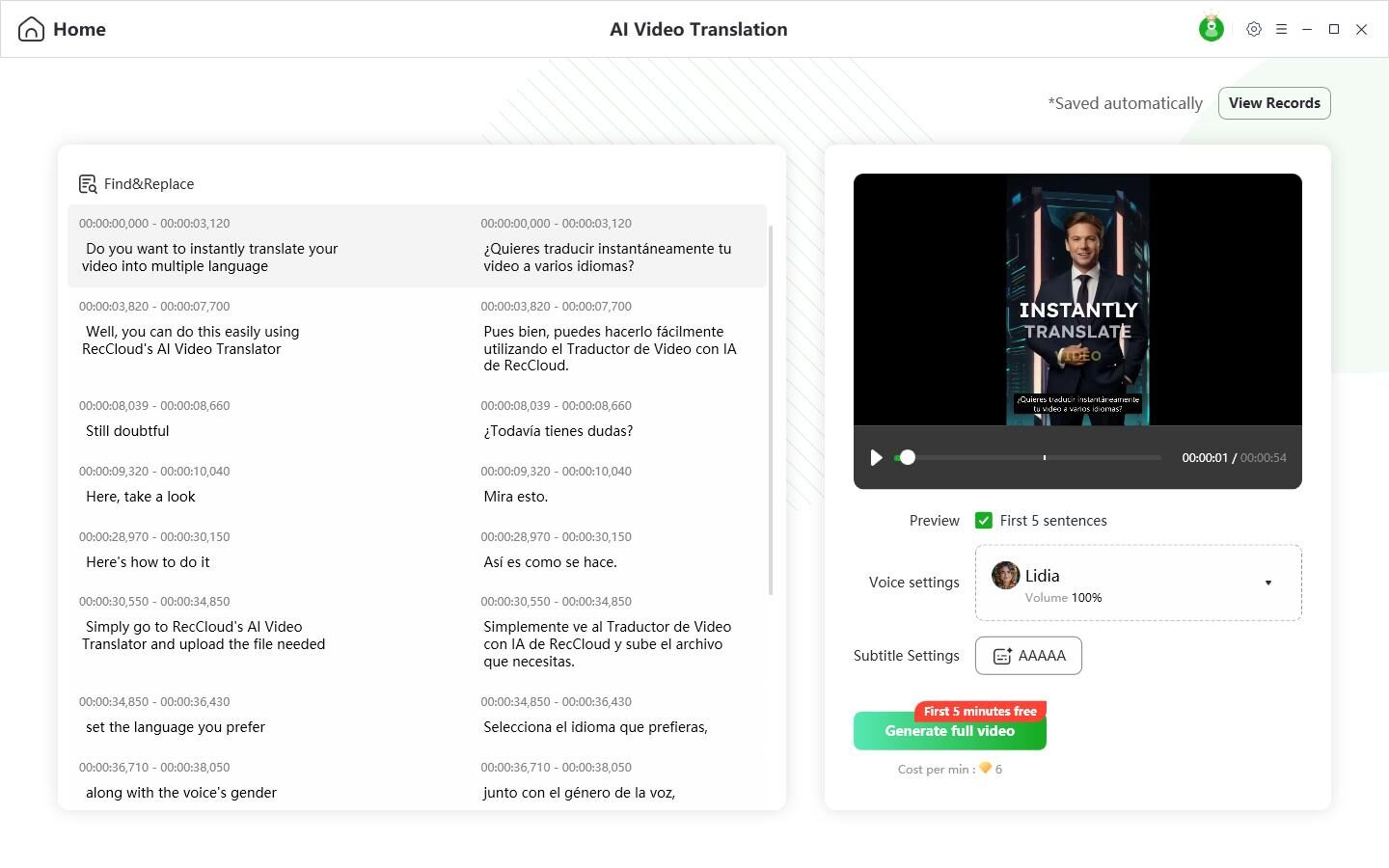 Video Translation