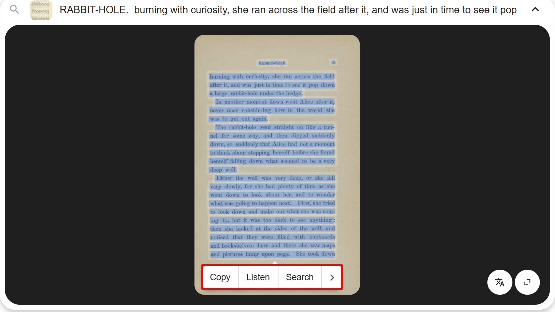 Extract and Copy Text from photos
